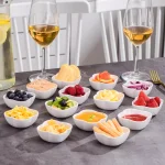 MALACASA 3 in. White Porcelain Ramekins Set of 12, Ceramic Serving Bowls for Creme Brulee and Dipping Sauces thumbnail 8
