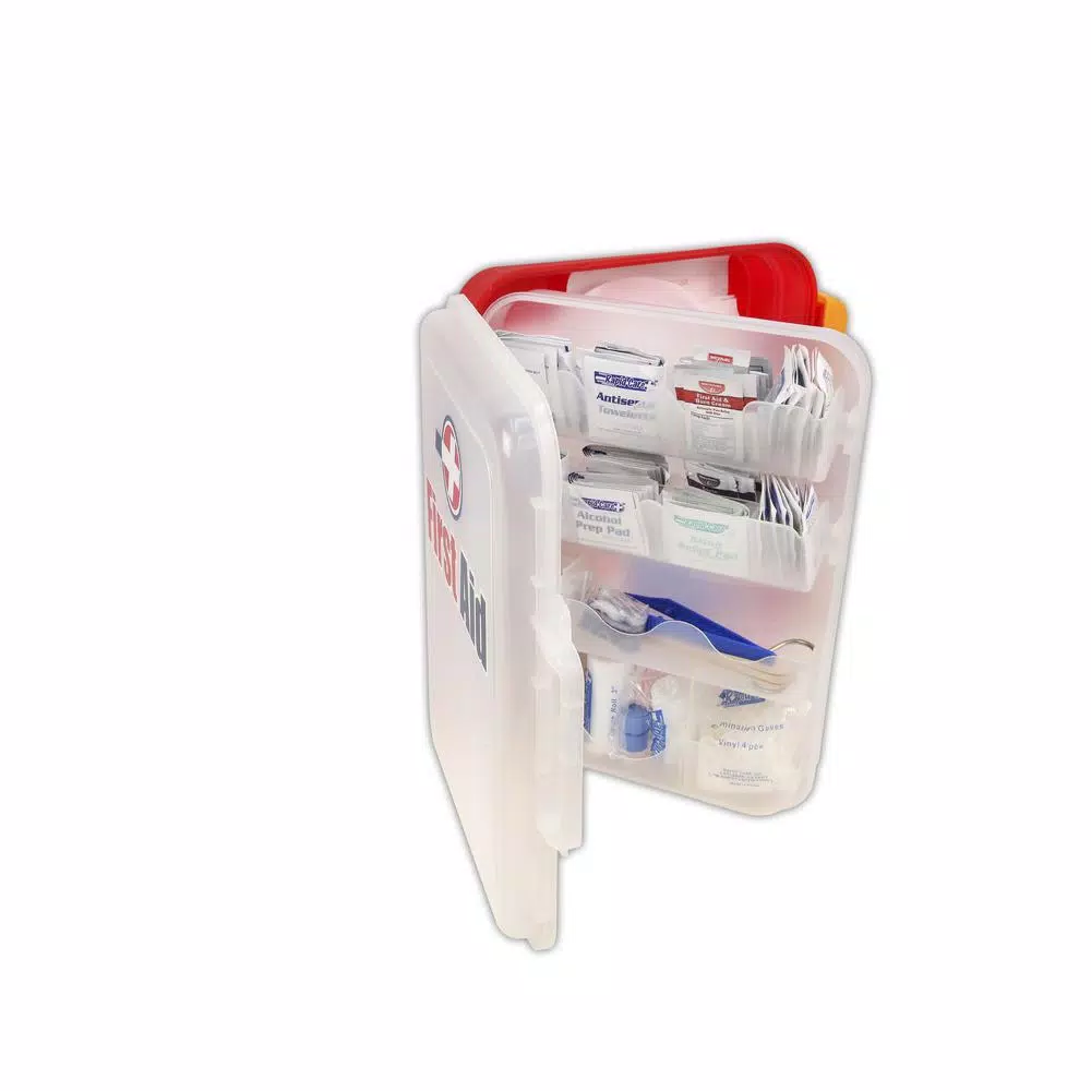 Rapid Care 354-Piece OSHA Compliant Industrial First Aid Kit with Wall Mountable Poly Cabinet