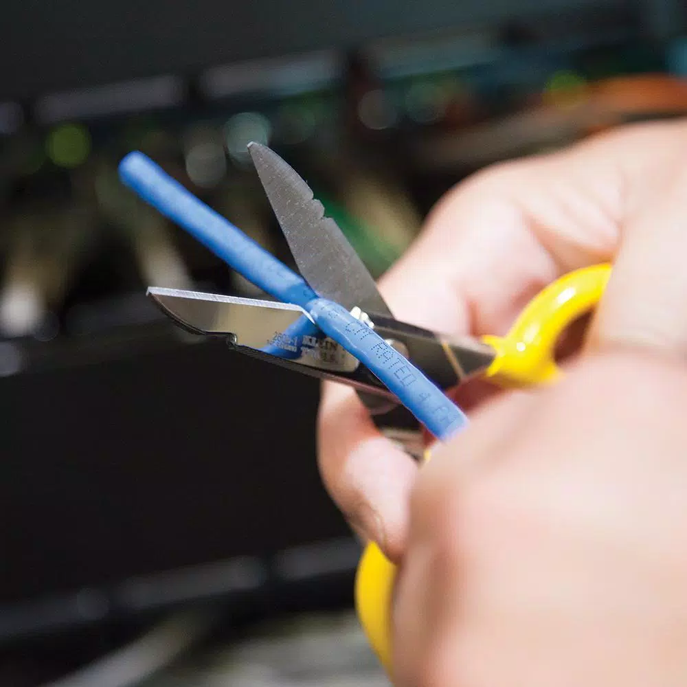 Klein Tools All-Purpose Electrician's Scissors with Serrated High Carbon Steel Blades