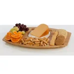 Unbranded Creative Ware TableStyles Bamboo and Ceramic Chip 'n Dip Party Server Set thumbnail 3