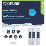 EcoPure ECOP40 Replacement Under Sink Water Purifier Filter Set thumbnail 5