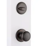 Kwikset Belleview Venetian Bronze Single Cylinder Handleset with Cove Knob and SmartKey Security thumbnail 6