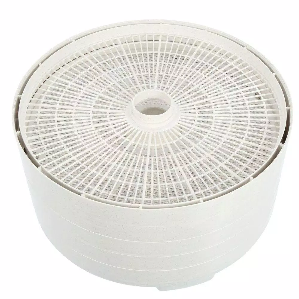 Nesco Snackmaster Pro 5-Tray Food Dehydrator with Temperature Control, 600W, White