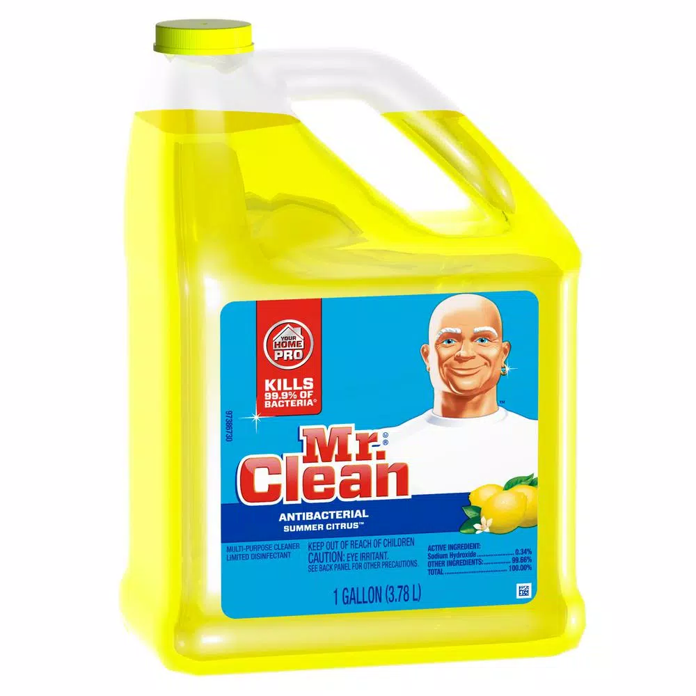 Mr. Clean Antibacterial Multi-Surface Liquid Cleaner, Summer Citrus, 128 oz.