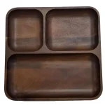 BergHOFF Acacia Wood Square Serving Tray, 10 x 10 x 1 in, Brown thumbnail 1