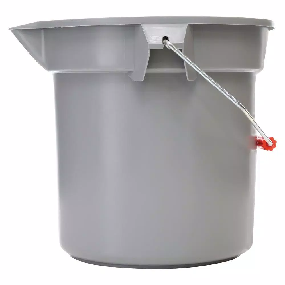 Rubbermaid Commercial Products Brute 14 Qt. Round Gray Bucket