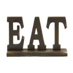 LITTON LANE Home and Hearth 12 in. x 8 in. EAT Wood Sign - Rustic Kitchen Decor thumbnail 2