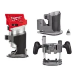 Milwaukee M18 FUEL 18V Brushless Cordless Compact Router with Plunge and Offset Bases thumbnail 1