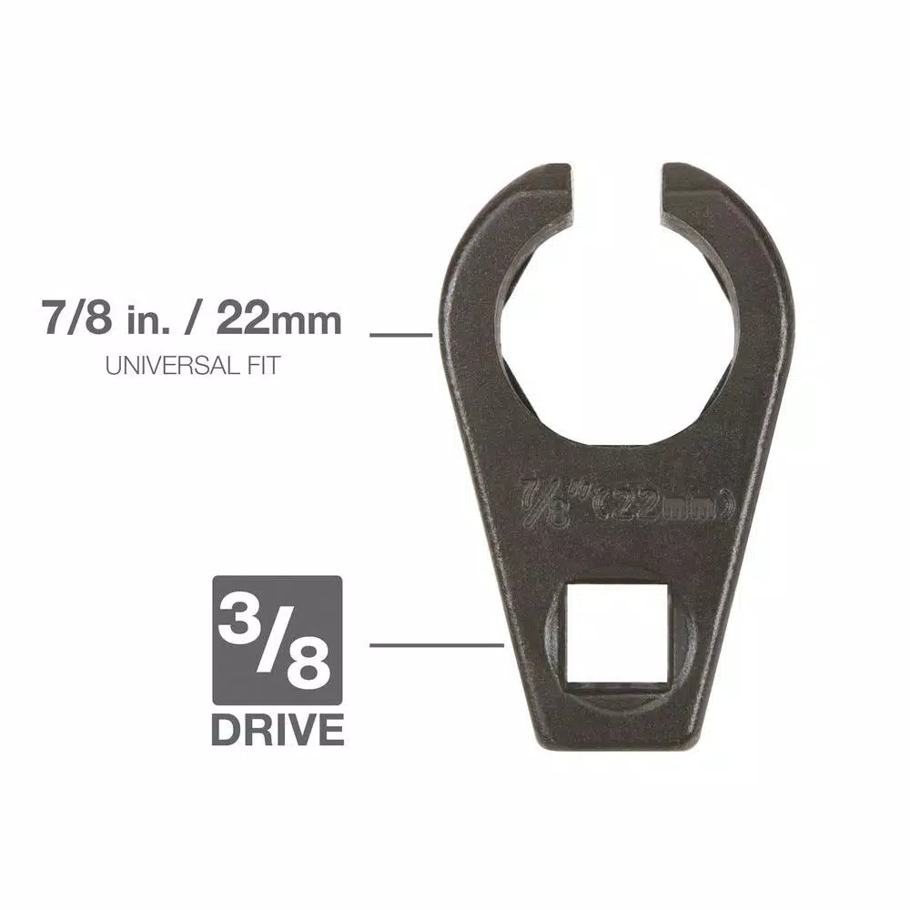 TEKTON 7/8 in. (22 mm) Offset Oxygen Sensor Socket, 3/8 in. Drive