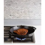 Lodge 12 in. Cast Iron Grill Pan with Dual Handles, Black thumbnail 6
