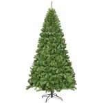 Costway 9 ft. Slim Fraser Fir Artificial Christmas Tree, Unlit Green with 2094 Tips thumbnail 1