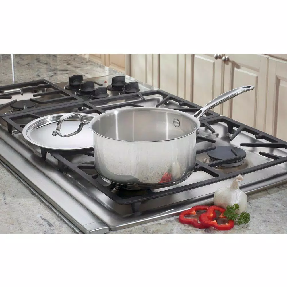 Cuisinart Chef's Classic 3 Qt. Stainless Steel Saucepan with Glass Lid