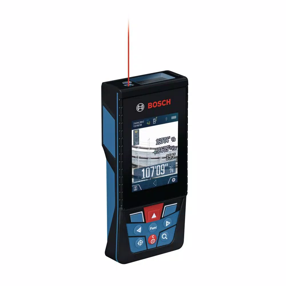 Bosch BLAZE Outdoor GLM 400 C Connected Laser Measure with Digital Viewfinder and Compact Tripod Kit