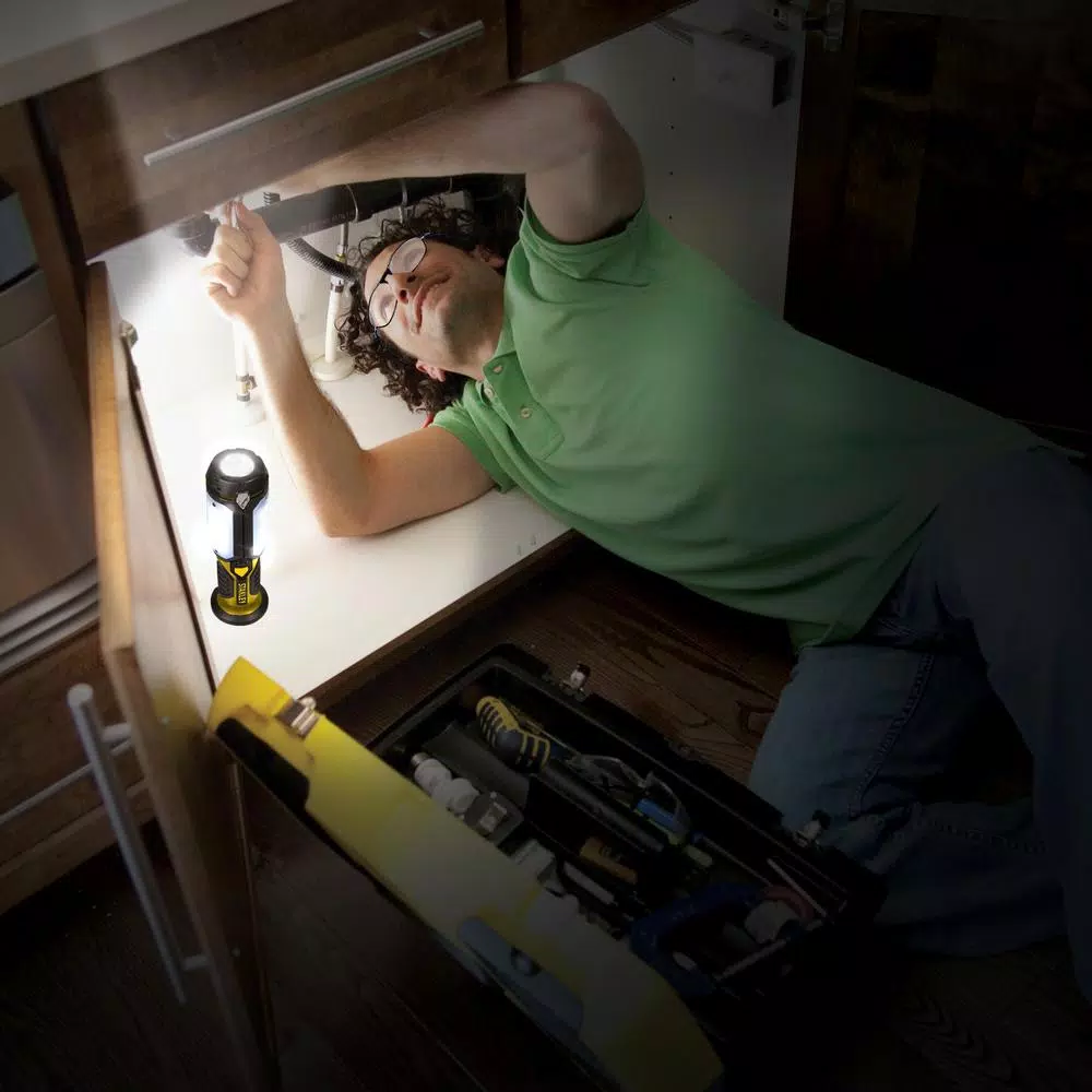 Stanley SAT3S Rechargeable 300 Lumen LED Satellite Work Light with USB Charger