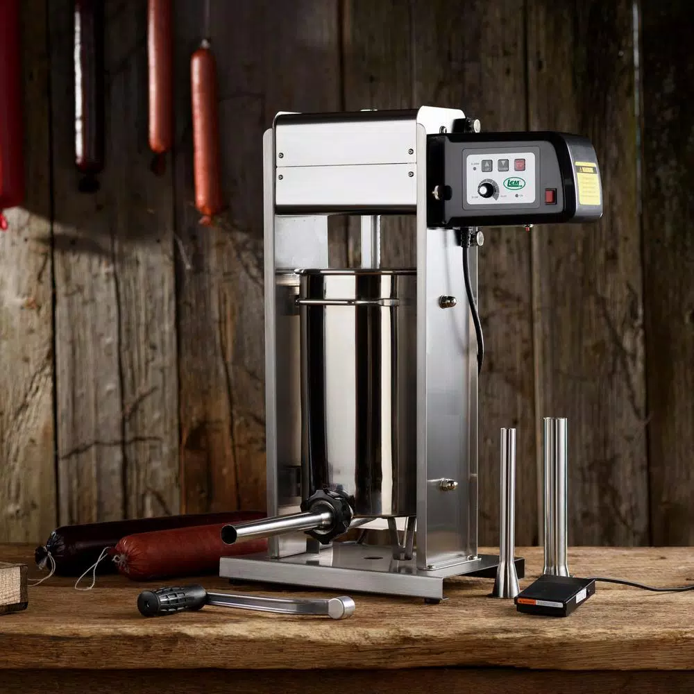 LEM Big Bite 20 lbs. Motorized Sausage Stuffer with Variable Speed and Foot Switch