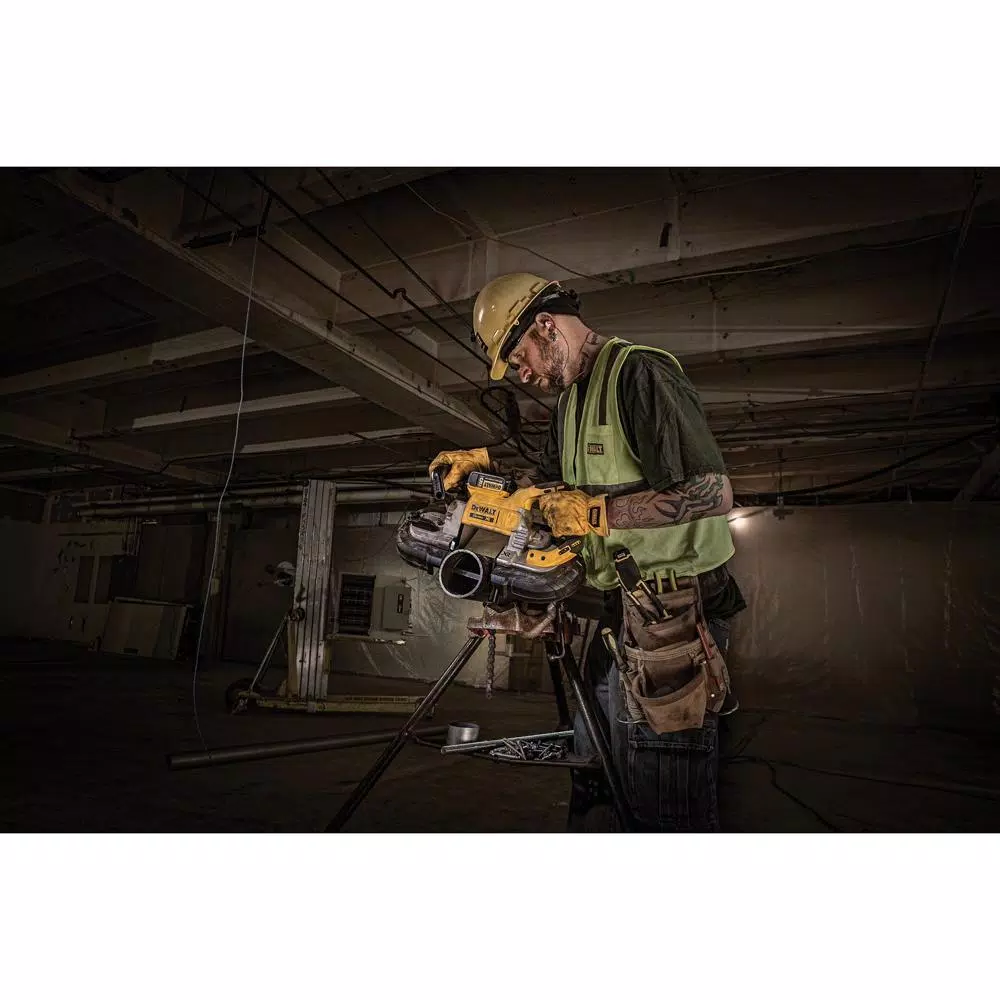 DEWALT 20V MAX XR Cordless Brushless Deep Cut Band Saw Kit with (1) 5.0 Ah Battery