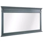 Home Decorators Collection Cailla 60 in. W x 32 in. H Rectangular Framed Bathroom Vanity Mirror - Distressed Blue Fog thumbnail 6