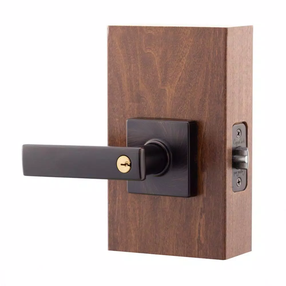 Copper Creek Craftsman Remi Keyed Entry Door Lever, Tuscan Bronze, ANSI Grade 3