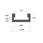 POWERTEC 48 in. Aluminum Miter T-Track and Miter T-Bar Combo thumbnail 4