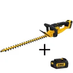 DEWALT 20V MAX Cordless Hedge Trimmer, 22 in. Blade, Includes (1) 5.0 Ah Battery, (1) 3.0 Ah Battery & Charger thumbnail 1
