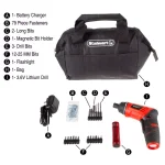 Stalwart 3.6V Cordless Electric Screwdriver Kit with 101-Piece Accessory Set thumbnail 4