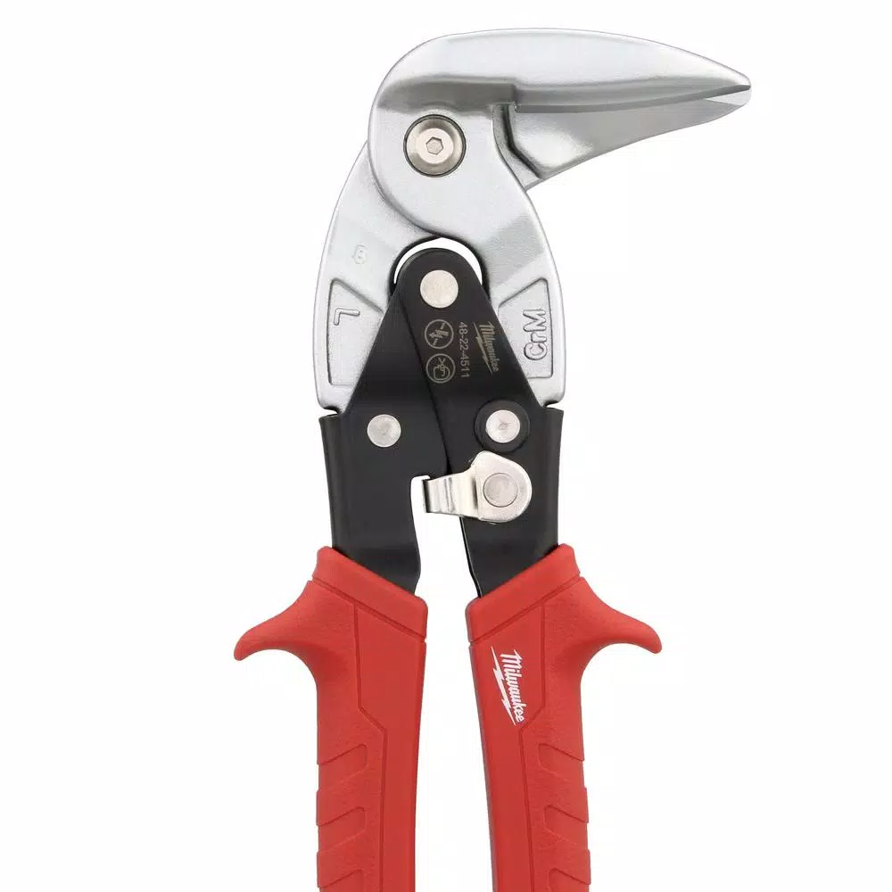 Milwaukee 9 in. Right Angle Aviation Snips Set, Left and Right Cut (2-Piece)