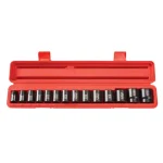 TEKTON 14-Piece 1/2 in. Drive SAE Shallow Impact Socket Set, 3/8-1-1/4 in. thumbnail 1