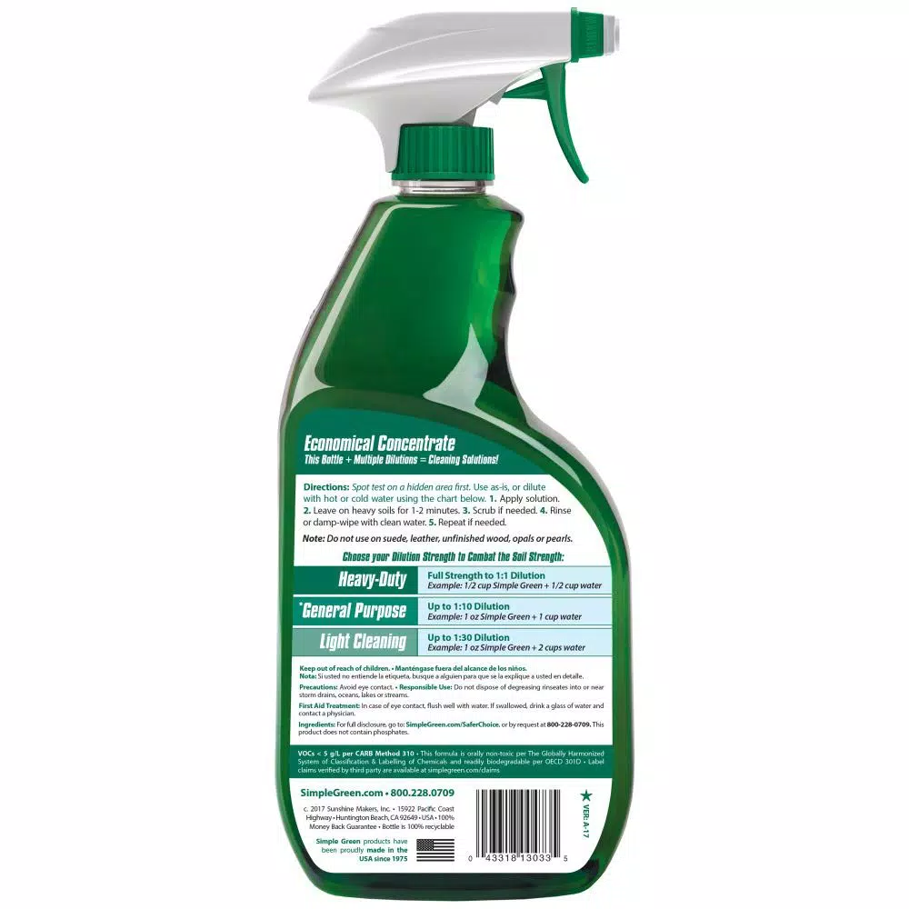 Simple Green All-Purpose Cleaner Concentrated Degreaser, 32 oz (Case of 12)