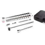 TEKTON 38-Piece 1/2 in. Drive 6-Point Socket and Ratchet Set, SAE (3/8 to 1-5/16 in.) thumbnail 3