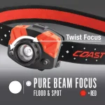 Coast FL75 435 Lumen Dual Color LED Headlamp with Twist Focus and Red Light Mode thumbnail 5