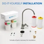 Aquasana AQ-5200 2-Stage Under Counter Drinking Water Filtration System with Brushed Nickel Faucet thumbnail 12