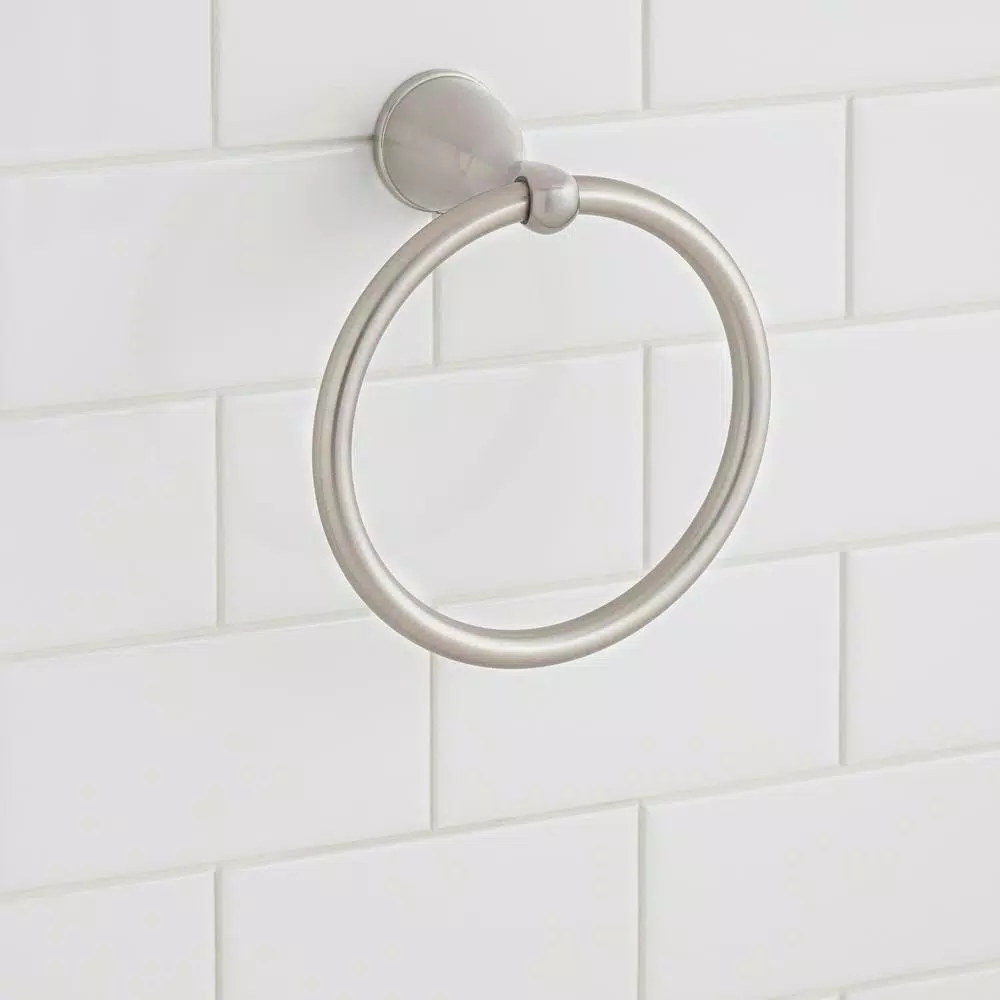 Glacier Bay Builders Spot Free Towel Ring, Brushed Nickel