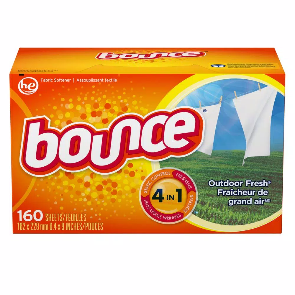 Bounce Outdoor Fresh Scent Fabric Softener Dryer Sheets, 160-Count (6-Pack)