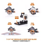 Evolution Power Tools Evolution RAGEBLADE 7-1/4 in. 20-Teeth Multi-Material Carbide Circular and Chop Saw Blade thumbnail 6