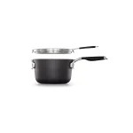 Calphalon Select by Calphalon 3.5 Qt. Hard-Anodized Nonstick Saucepan with Glass Lid, Black thumbnail 2
