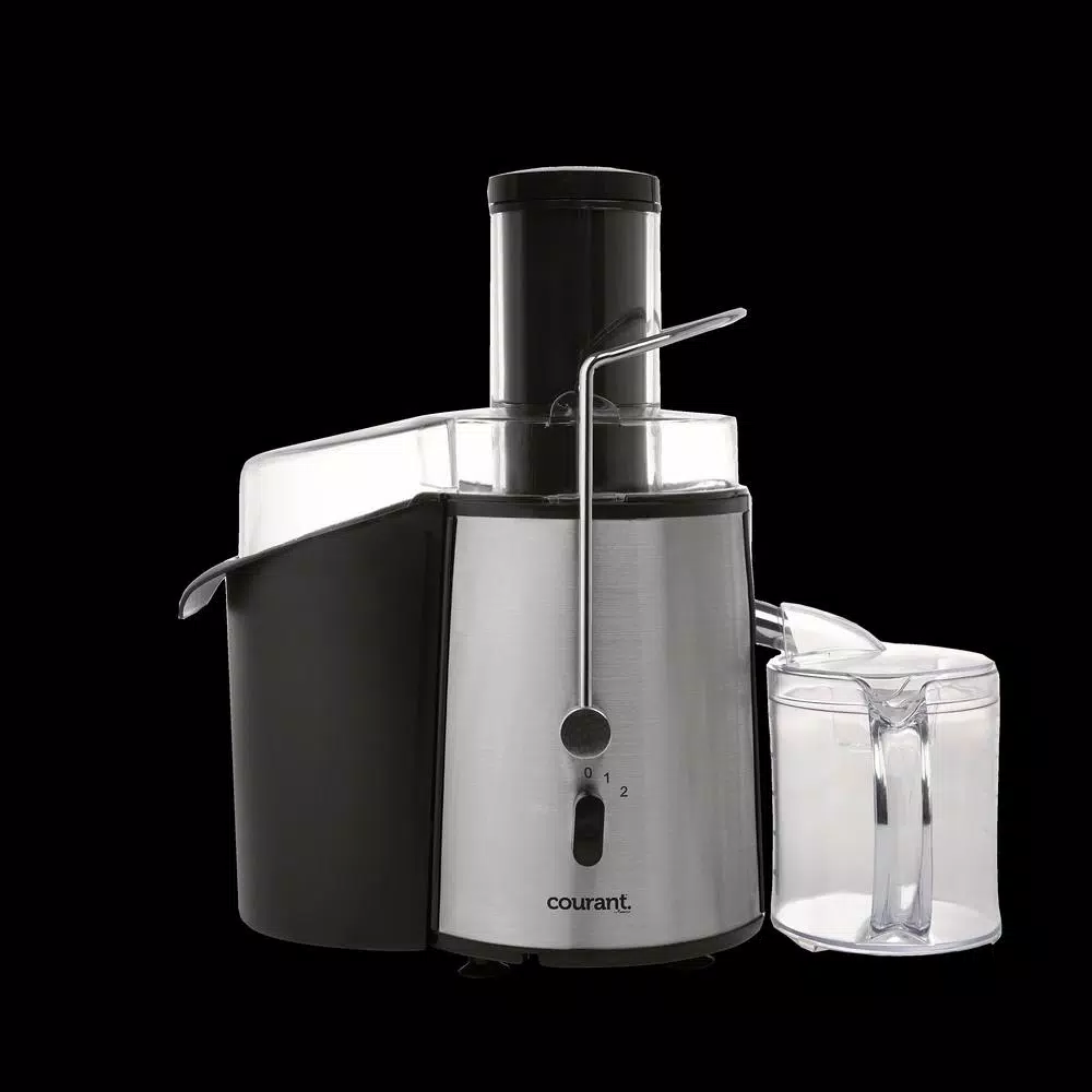 Courant 750W Whole Fruit Centrifugal Juicer with 2-Speed Settings and Brushed Stainless Steel Body