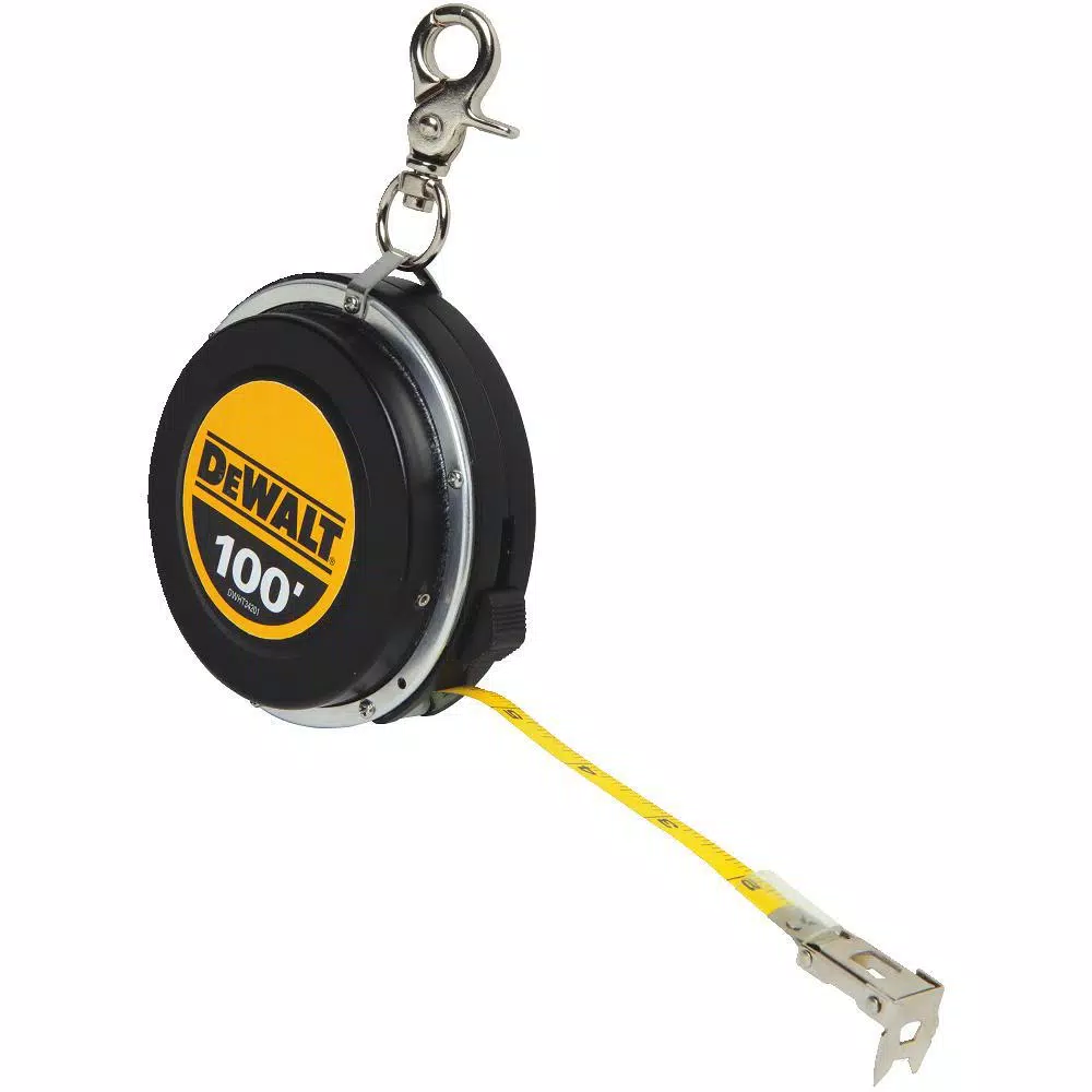 DEWALT 100 ft. Steel Auto-Rewind Long Tape Measure