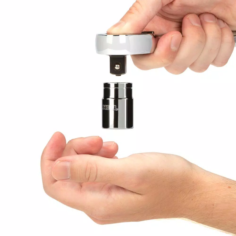 Tekton 1/2 in. Drive x 10.5 in. Quick-Release Ratchet, 90-Tooth Ultra-Compact Design