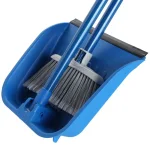Quickie Stand and Store Lobby Broom and Dustpan Set, Blue thumbnail 3