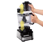 Hamilton Beach Stack and Snap 12-Cup Food Processor, 450-Watt, Stainless Steel thumbnail 5