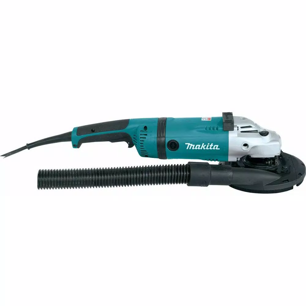 Makita 18V X2 LXT Brushless 7 in. Angle Grinder Kit w/ 5.0 Ah Batteries, Charger, Dust Shroud & Diamond Wheel