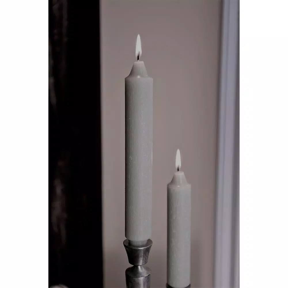 ROOT CANDLES A.I. Root 5 in. Timberline Collenette Sky Blue Taper Dinner Candles, Box of 8
