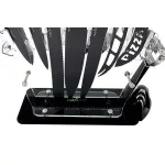 NutriChef 17-Piece Stainless Steel German Knife Set with Block Stand thumbnail 2