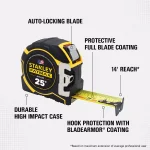 STANLEY FATMAX 25 ft. x 1-1/4 in. Auto-Lock Tape Measure with BladeArmor thumbnail 2