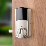 Kwikset Premis Touchscreen Smart Lock Satin Nickel Single Cylinder Deadbolt with Tustin Lever thumbnail 2