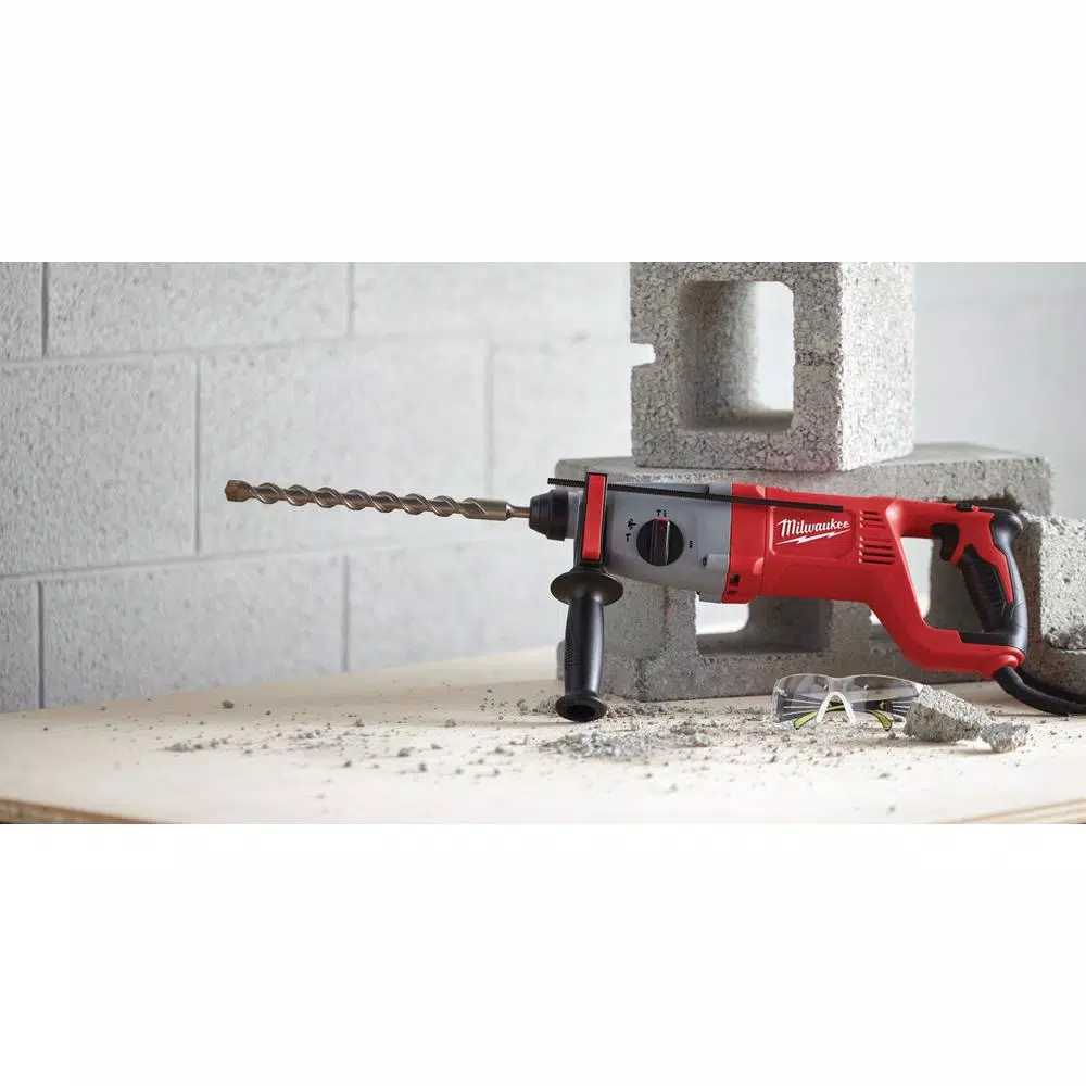 Milwaukee 1 in. SDS-Plus D-Handle Corded Rotary Hammer, 8 Amp