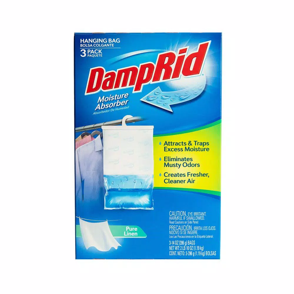 DampRid Pure Linen Hanging Moisture Absorber, 14 oz. (3-Pack)