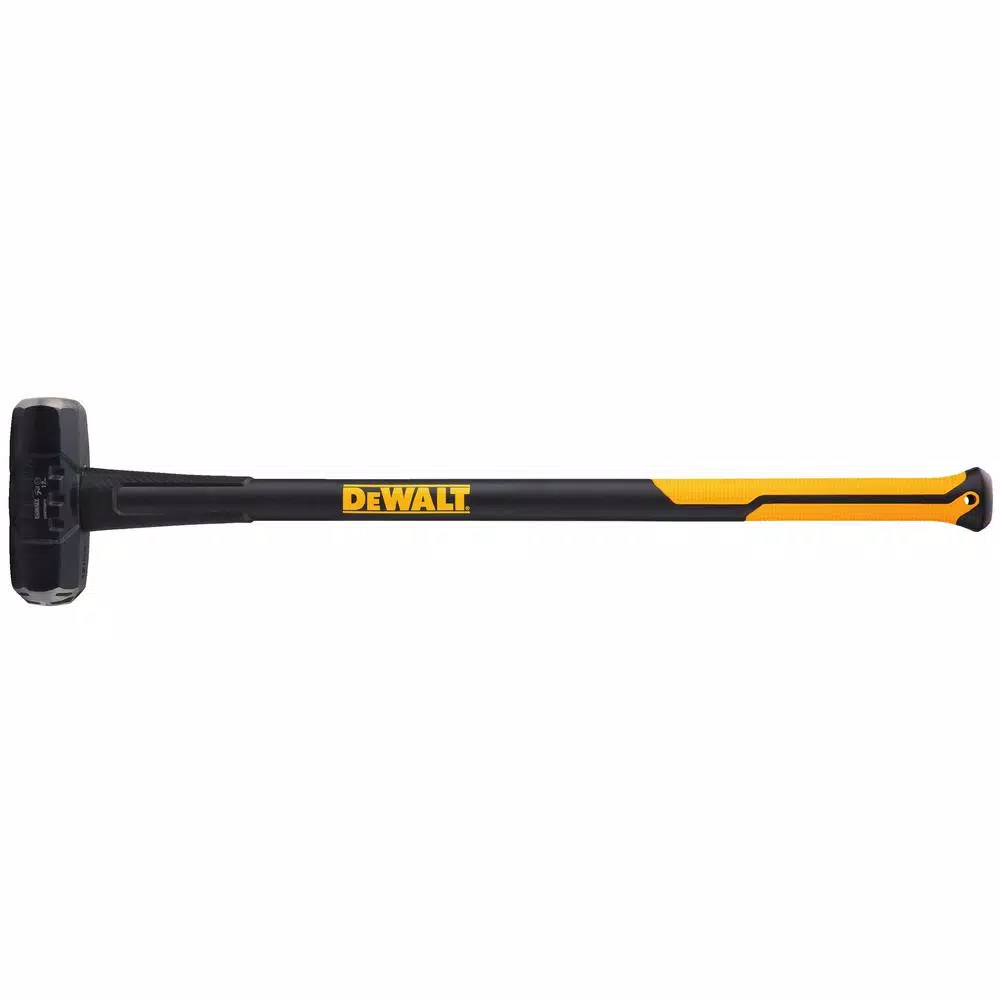 DEWALT 12 lb. Exo-Core Sledge Hammer with 33.3 in. Fiberglass Handle