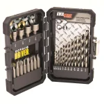 MIBRO 24-Piece HSS Drill Bit, Screwdriver Bit and Nut Setter Set thumbnail 1