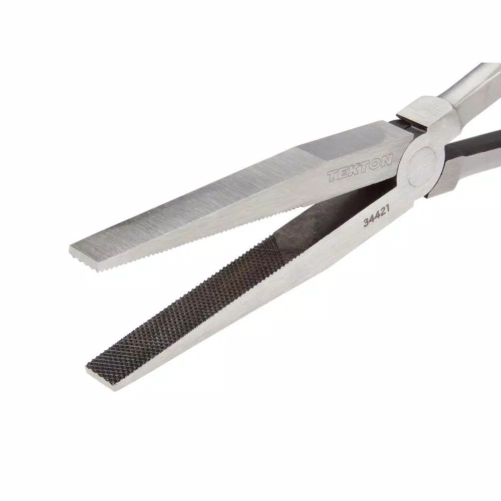 TEKTON 11 in. Duckbill Pliers with Crosscut Teeth
